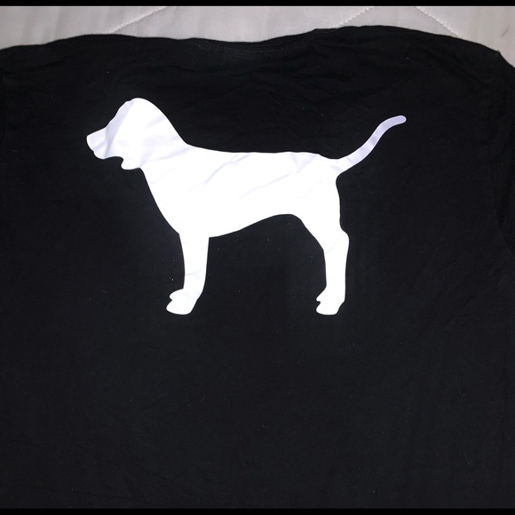 PINK Victoria's Secret black oversized t-shirt - Picture 2 of 3